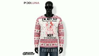 Pig Ugly Christmas Sweater Not Fat Funny