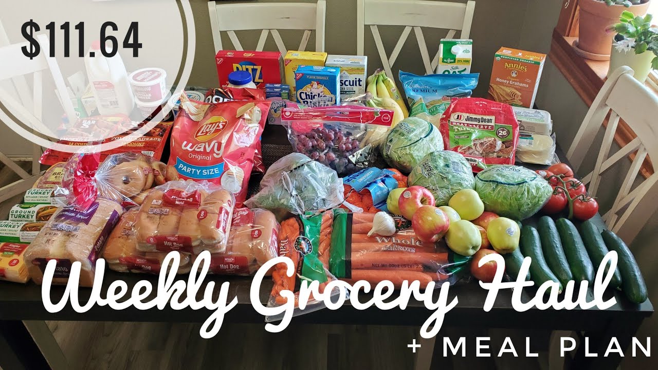 Weekly Grocery Haul || + Meal Plan - YouTube