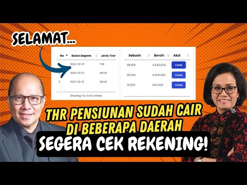 🔴[BAHAGIA] THR PENSIUNAN SUDAH CAIR DI BEBERAPA DAERAH, SEGERA CEK REKENING!!