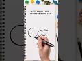 Draw a CAT from the Word CAT! Easy Drawing for Kids#drawfromwords #easydrawingforkids #howtodrawcat
