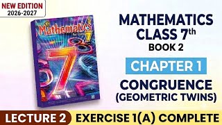 New RS Aggarwal math class 7 (Book 2) chapter 1 Congruence lecture 2 Ex- 1A Complete solution