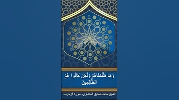 الشيخ محمد صديق المنشاوي  سورة الزخرف #explore #اكسبلور #لايك-القران الكريم