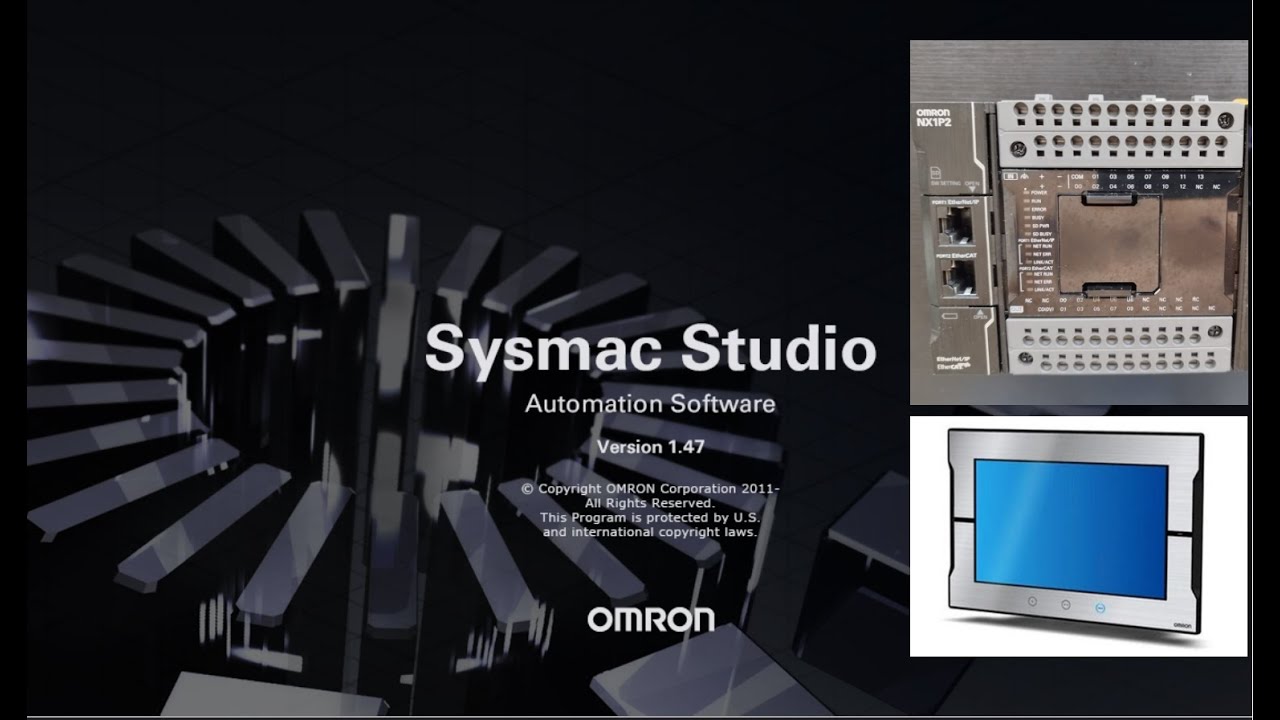 Simulate Omron NA HMI integrated program with Sysmac Studio - YouTube