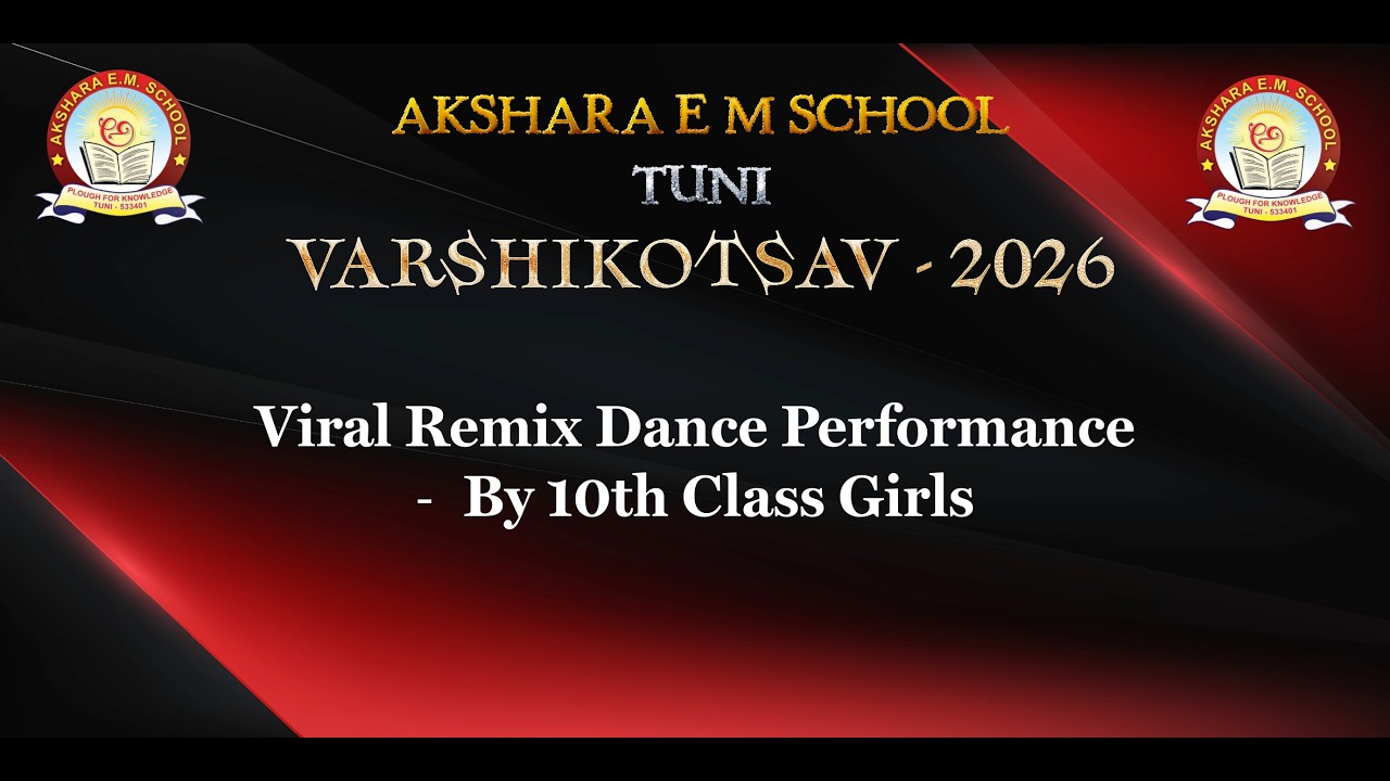 Viral Remix Dance Performance By 10th Class Girls | Annual Day 2026 ...