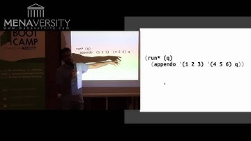 Relational programming MenaDev talk by Saeid Wazzan @saeidw