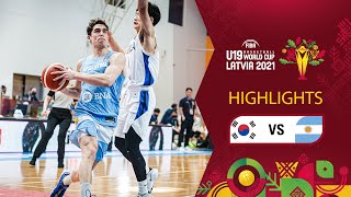 Korea - Argentina | Full Highlights - FIBA U19 Basketball World Cup 2021