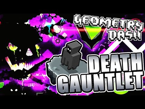 DIFFICULT! ~ Geometry Dash 2.11 DEATH GAUNTLET All Levels COMPLETE