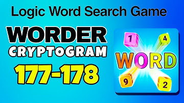 WORDER Logic Word Search Game level 177 178