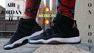 jordan 11 heiress on feet