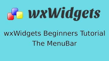 wxWidgets Beginners Tutorial - The MenuBar