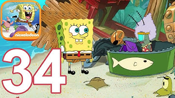 SpongeBob Patty Pursuit - Tropical Trouble | Gameplay Walkthrough Video Part 34 (iOS)