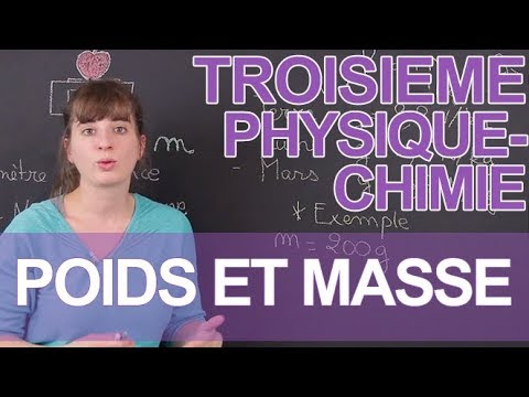 Poids et masse   Physique Chimie   3e   Les Bons Profs