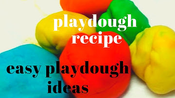 How to Make Playdough WITHOUT Cream of Tartar and No Cook! Play doh /  Playdough