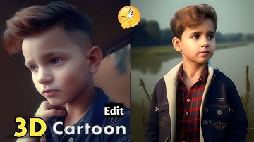 Trending 3D Cartoon Photo Editing 😍 | How To Make Images Using Mid Journey Al