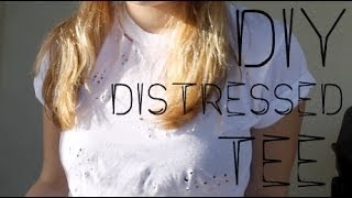 12 DAYS of DIY: Distressed Tee