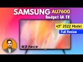 Samsung 43 Inch Crystal 4K UHD Smart TV, 43AU7600