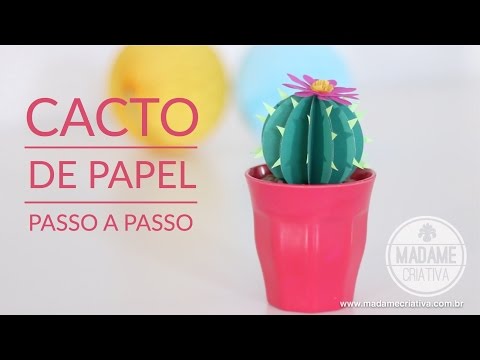 Como fazer um cacto de papel - Revista Crescer