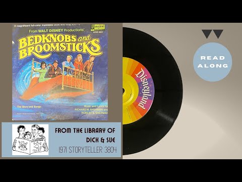 Bedknobs and Broomsticks (1971) | Disneyland Storyteller 3804 | Read-Along Vinyl Record