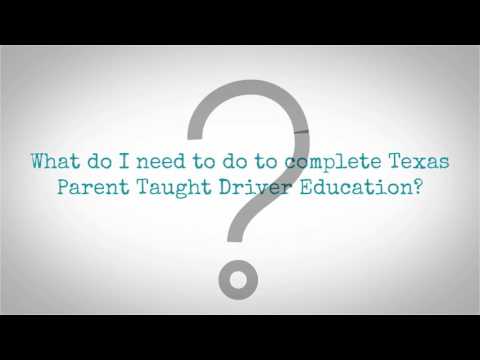 How to get a Texas Drivers License with TPTD Texas Parent Taught Driver Education