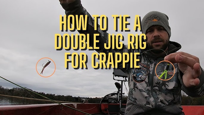 How To Tie The DEADLIEST Double JIG RIG For CRAPPIE‼️ (Step By Step) 