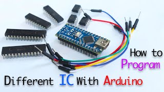 Easiest way to Program Different ICs with Arduino, Such as #Attiny85, #Atmega 8 So on.