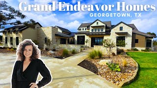 Tour a 5,100+ sq ft Custom Home by Grand Endeavor Homes in Georgetown, TX | The Canyons at HCH Ranch