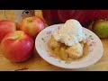 Stove Top Apple Dumplings - No Bake Country Dumplings - 100 Year Old Recipe - The Hillbilly Kitchen