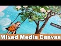Mixed media canvas | Carabelle Studio