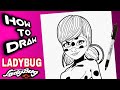 HOW TO DRAW LADYBUG | MIRACULOUS | STEP BY STEP | EASY | como dibujar a ladybug paso a paso