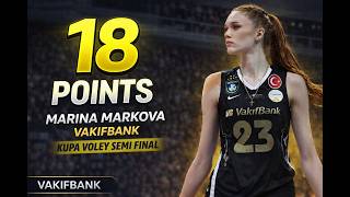 Mari̇na Markova 18 Poi̇nts Vakifbank Vs Galatasaray Semi̇-Fi̇nal Hi̇ghli̇ghts