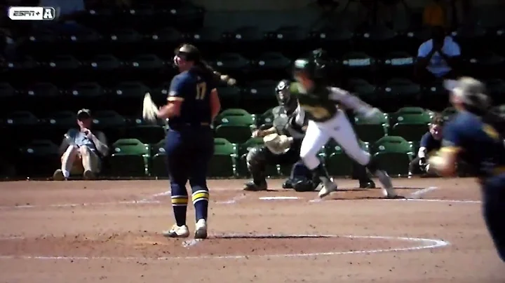 USF(South Florida)softball...  Josie Foreman hits ...
