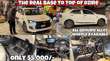 Suzuki dzire ✅2025 facelift modifications || ✅full lxi to zxi modification || dzire base to top