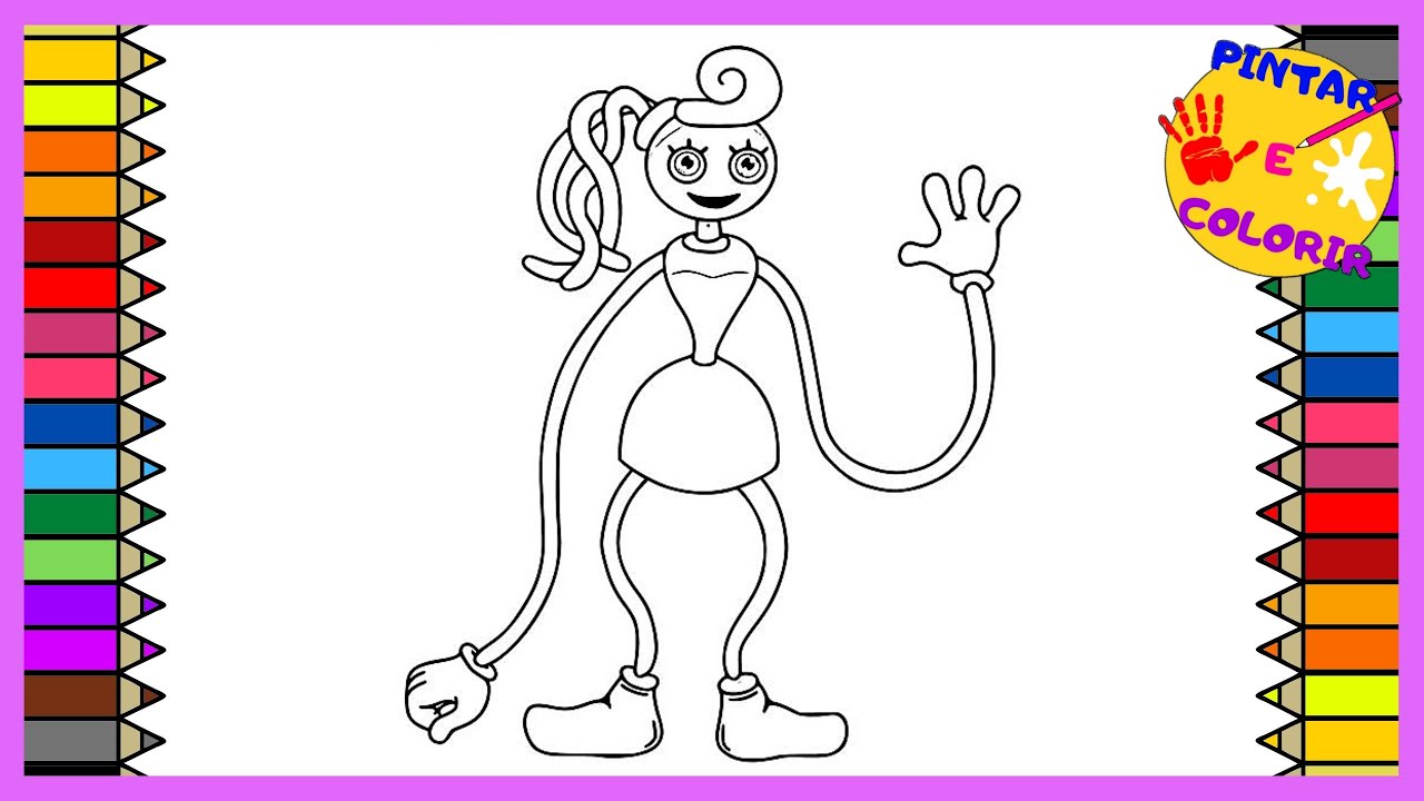 Desenho de Mommy Long Legs de Poppy Playtime para colorir