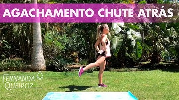 Agachamento chute atrás - Fe Queiroz
