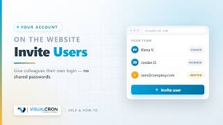 VisualCron: How to Invite Users to the Online Account