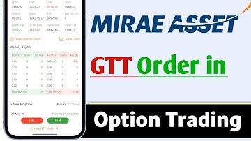 mStock App GTT Order In Option Trading