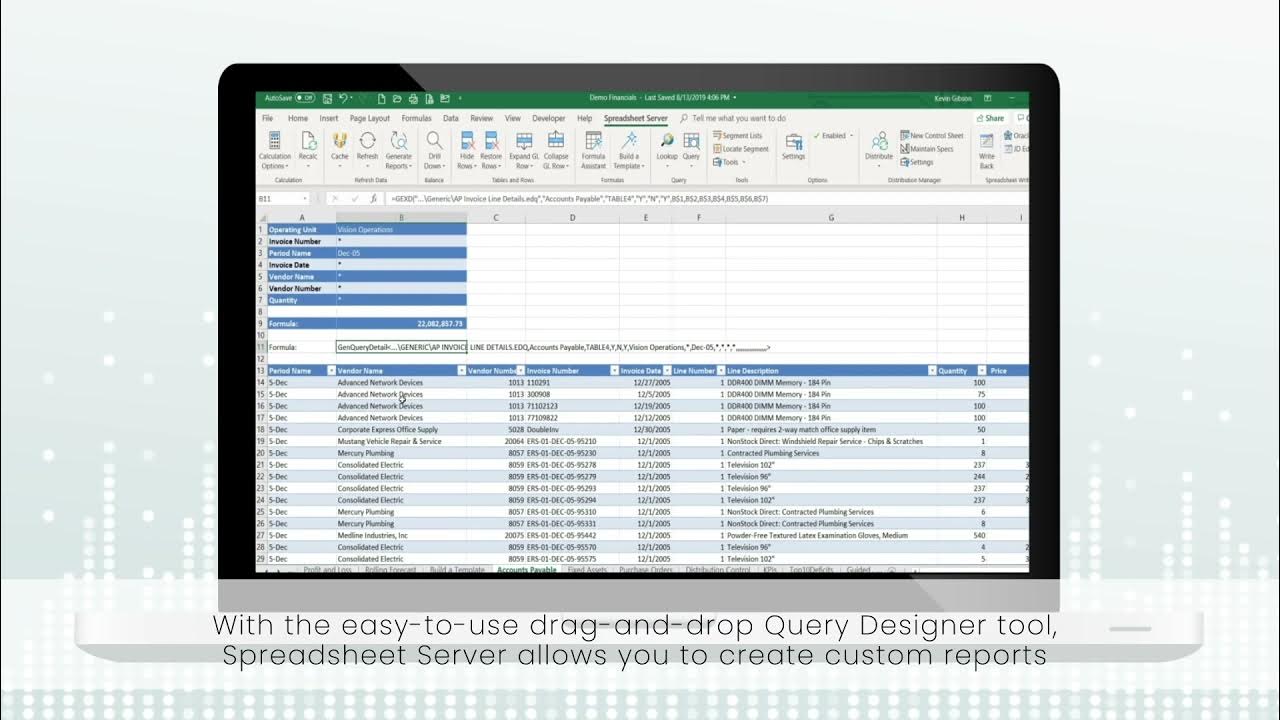 Spreadsheet Server Overview Realtime reporting of NetSuite data in