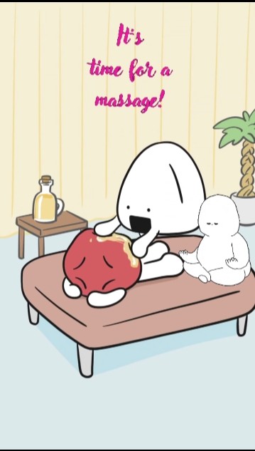 I ran out of massage oil. What should I do? I applied my own oil #massage #funny #cartoon