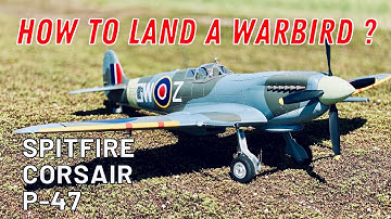 HOW TO LAND A FOAM WARBIRD?    COMMENT FAIRE ATTERRIR UN WARBIRD EPO? (English / Français) 4K