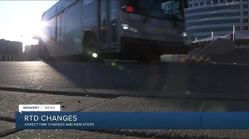 RTD making service changes Sunday