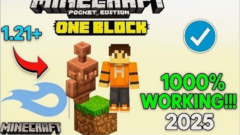 BEST ONE BLOCK MAP FOR MCPE 1.21.94+🔥|| ONE BLOCK MAP OFFICAL VERSION || ONLINE GAMER 2.0 ||