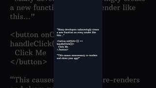 Top React Mistake in 30 Seconds | Stop Re-rendering Like This! #frontend #coding #react