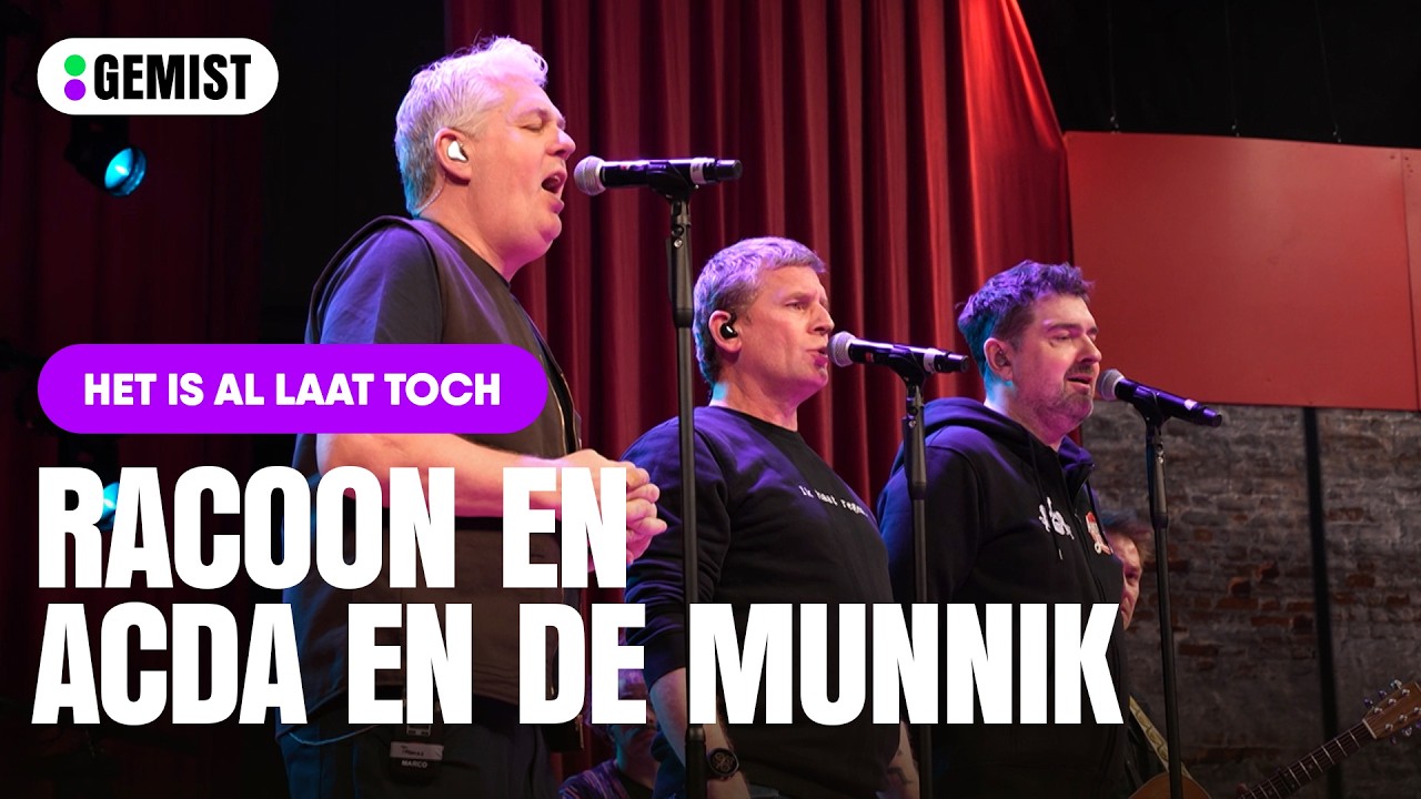 Racoon en Acda en de Munnik doen Het Is Al Laat Toch bij Evers & co. 🤩