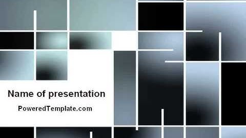 Square Design PowerPoint Template by PoweredTemplate.com