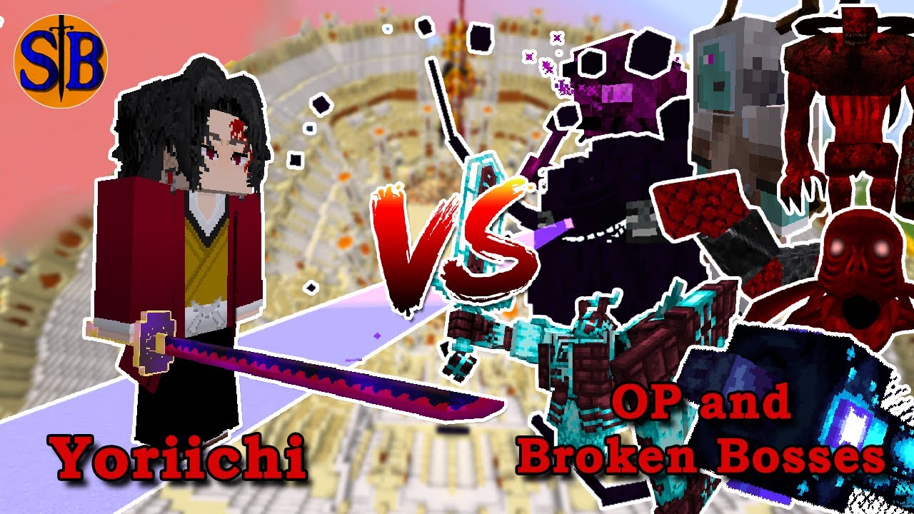 Yoricchi vs OP and Broken Bosses | Minecraft Mob Battle