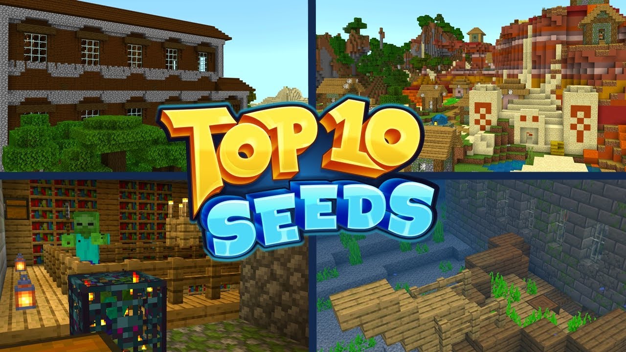 TOP 10 BEST NEW SEEDS For Minecraft Bedrock Edition! (Pocket Edition