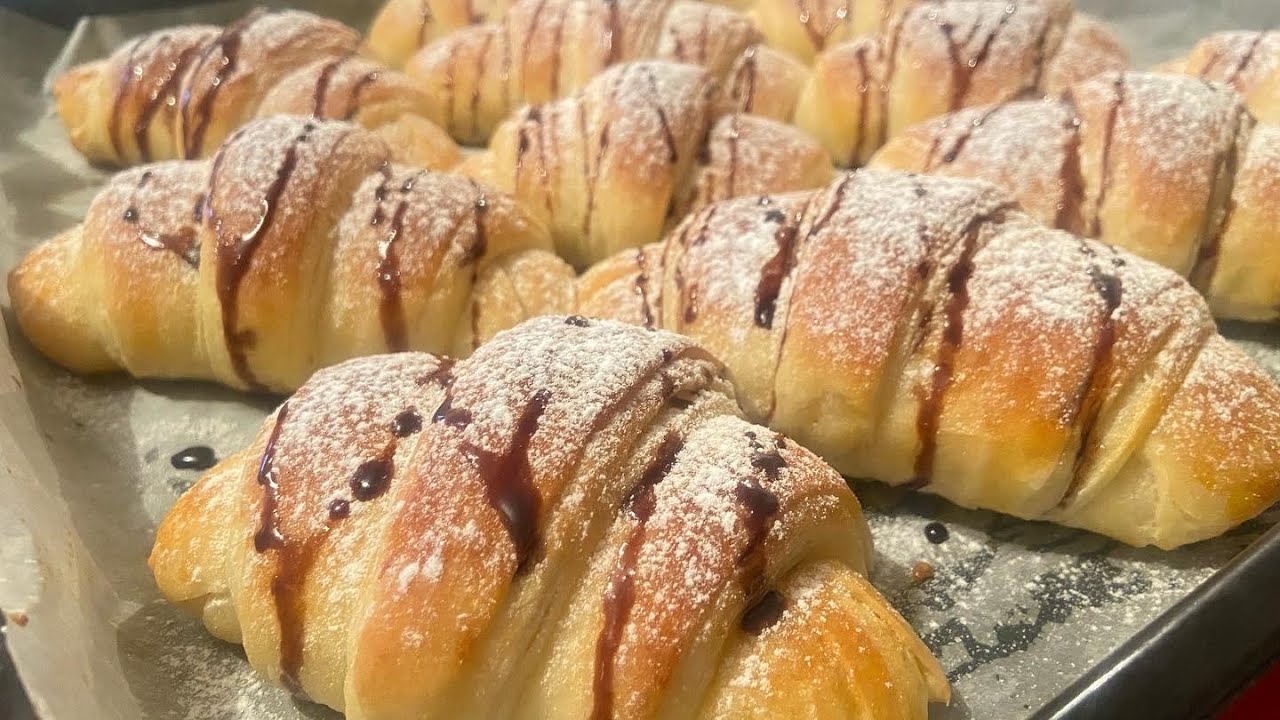 Kifle kroasana me nutella receta me e mire!!Ev yapımı kruvasan 🥐 çoook lezzetli tarif!!