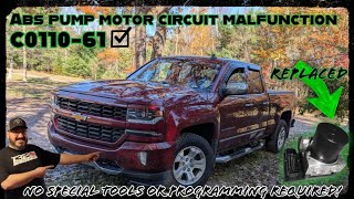 ABS Pump Motor Replacement! 2014-2019 Silverado/Seirra C0110-61