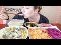 МУКБАНГ СУП СЫРНЫЙ  КРЕМ СЕЛЕДКА ЛУК КАРТОШКА АСМР |MUKBANG CHEESE CREAM HERRING ONION POTATOES ASMR