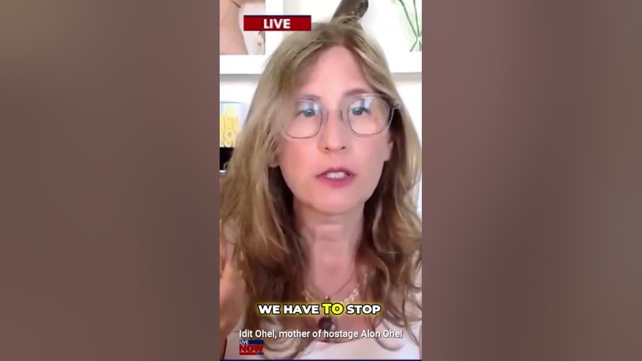 Alon Ohel’s mother, Idit Ohel, joined me on Live NOW FOX  to push for release of Israeli hostages.